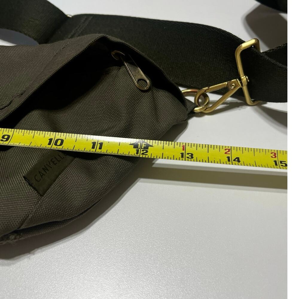 Canvelle Army Green Fanny Pack Sporty Adjustable Strap Travel Waist Bag - Picture 5 of 7